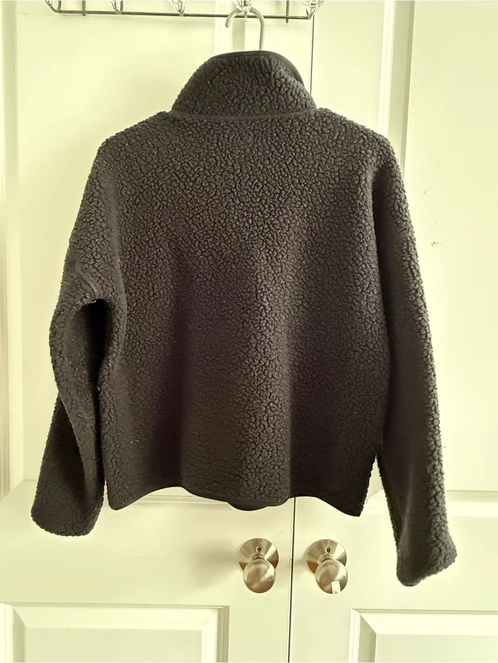 J. Crew Men's Charcoal Gray Sherpa Turtleneck Pullover